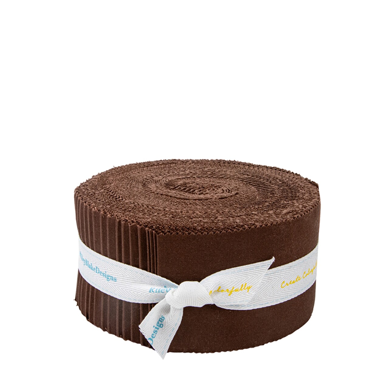 Confetti Cotton 2.5" Strip Roll (Jelly Roll / Rolie Polie) in Brownie by Riley Blake (RP-120-BROWNIE-40)
